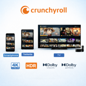 Compte Crunchyroll Premium – 1 Mois – 1 Profil Privé